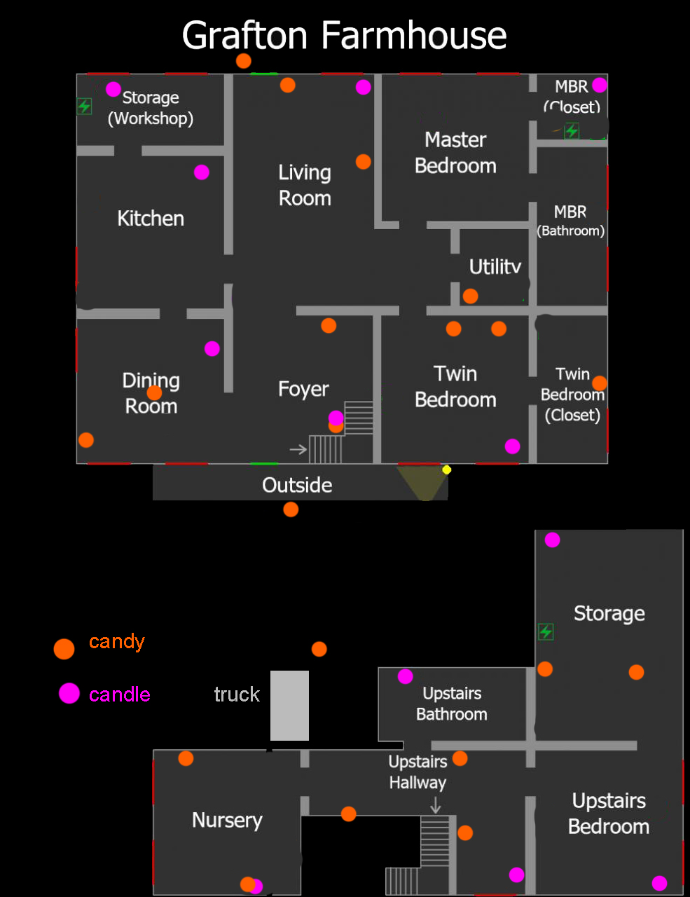 Grafton Farmhouse Halloween Map