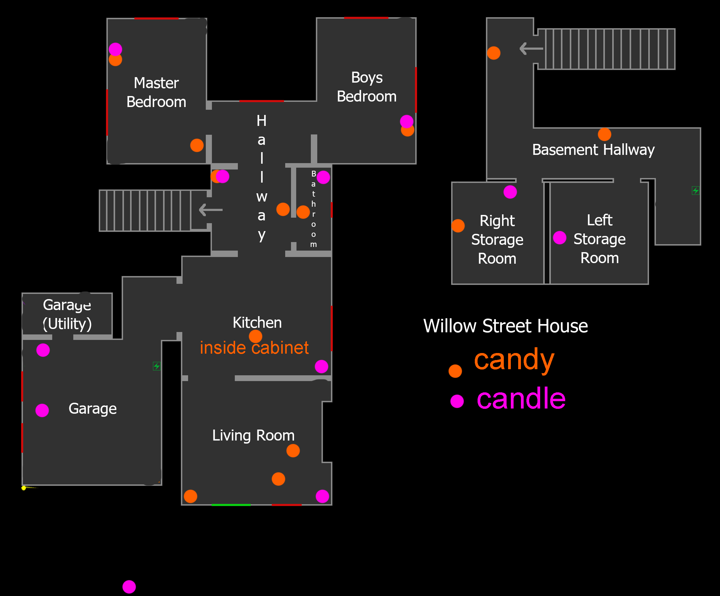 Willow Street Halloween Map